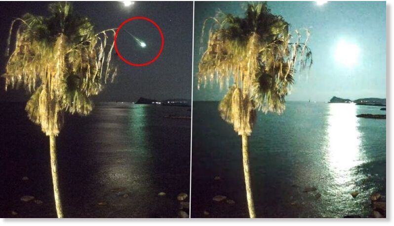 Fireball in Makurazaki, Japan