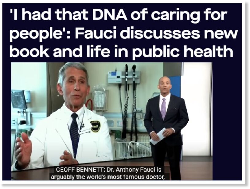 Fauci DNA of caring
