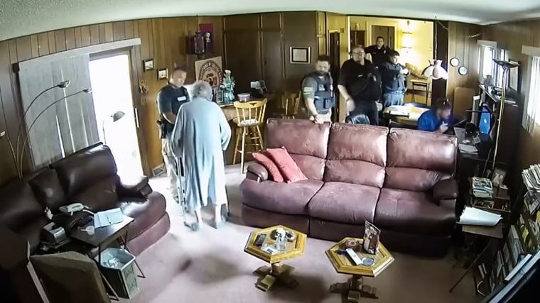 Click to enlarge police raid Marion County Record home