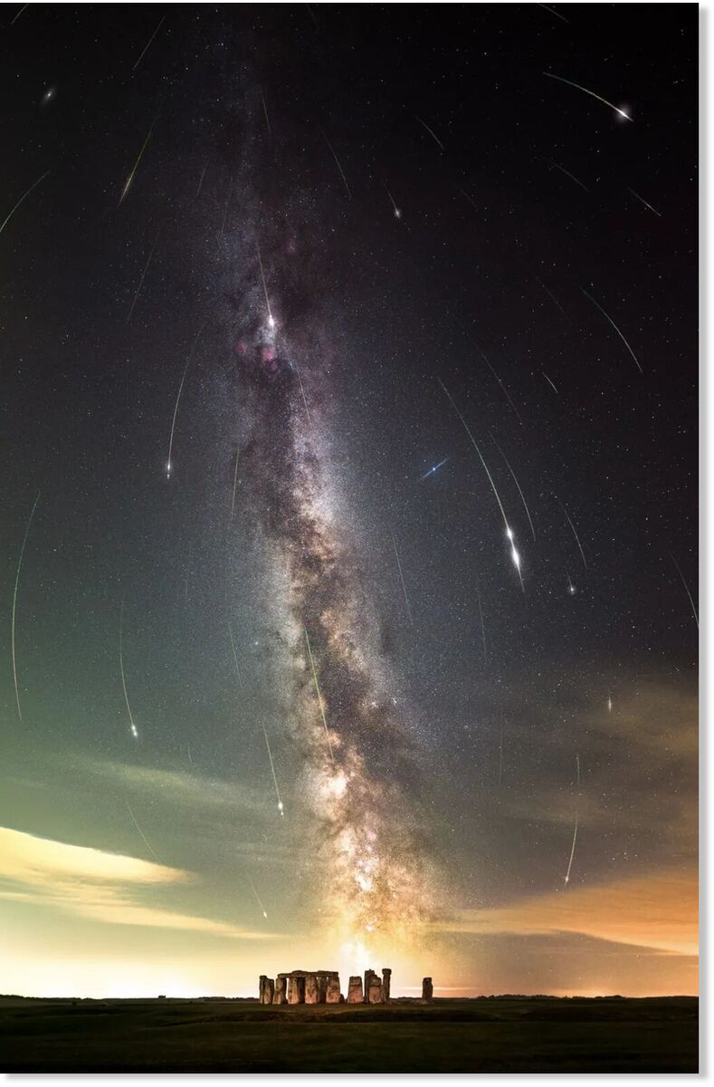 Click to enlarge meteor shower stone henge