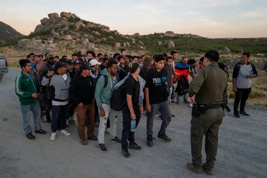 Click to enlarge illegal migrants california