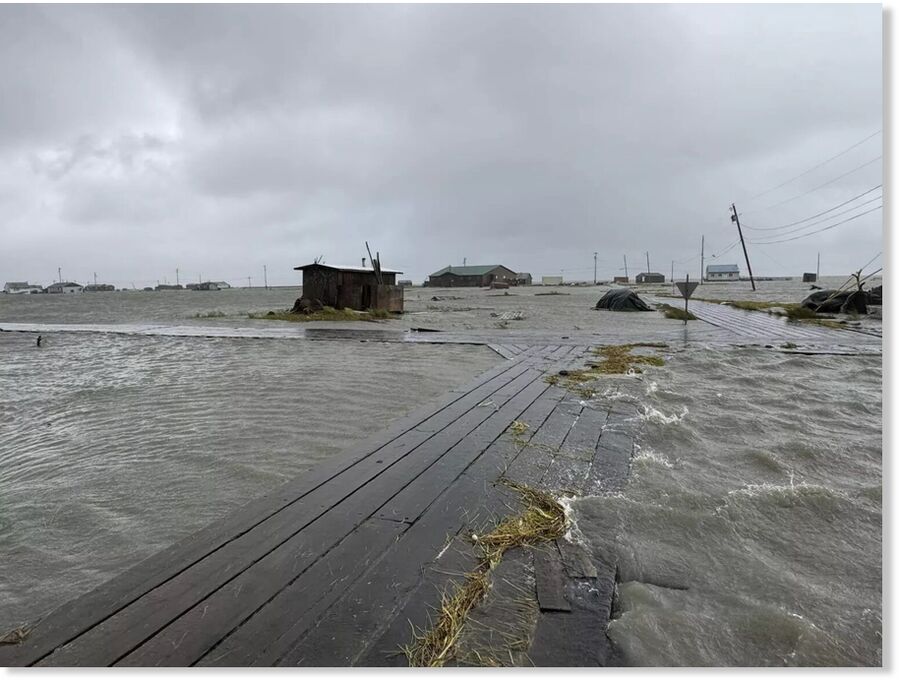 Click to enlarge Severe flooding is seen in the coastal