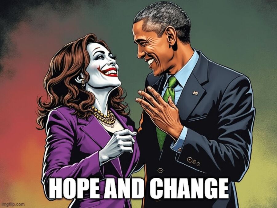 Click to enlarge kamala joker obama political cartoon