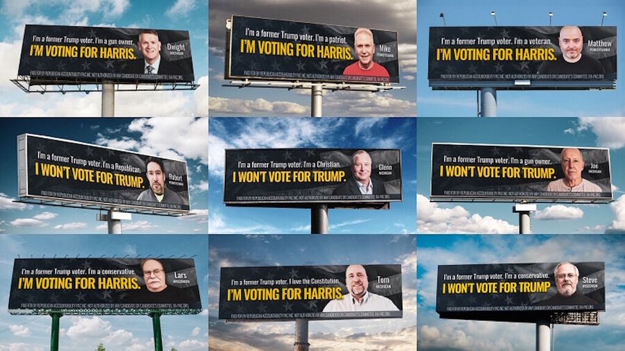 Click to enlarge harris campaign billboards
