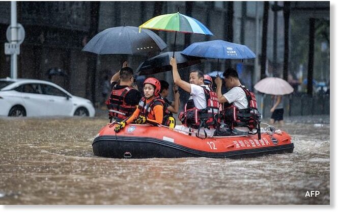 Over 50,000 people had been evacuated in Huludao