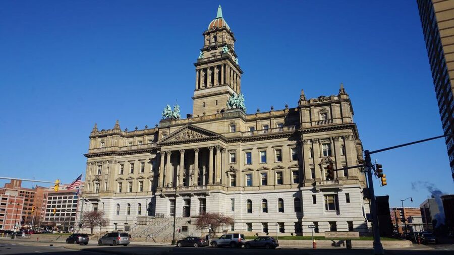 The Wayne County Building in Detroit, Michigan