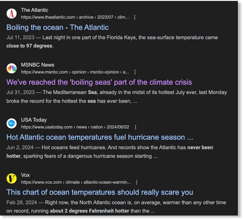 ocean temp