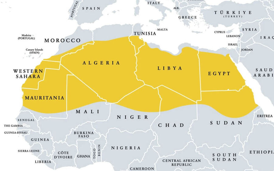 Map of Sahara