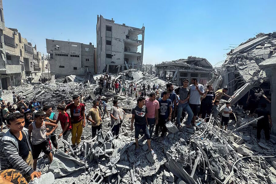 Click to enlarge khan younis gaza houses bombed