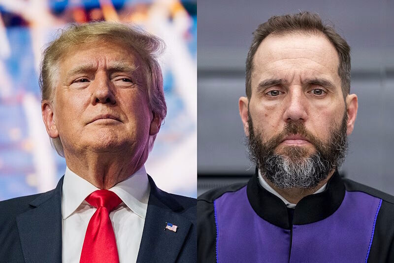 Predsjednički kandidat Donald Trump i državni odvjetnik Jack Smith