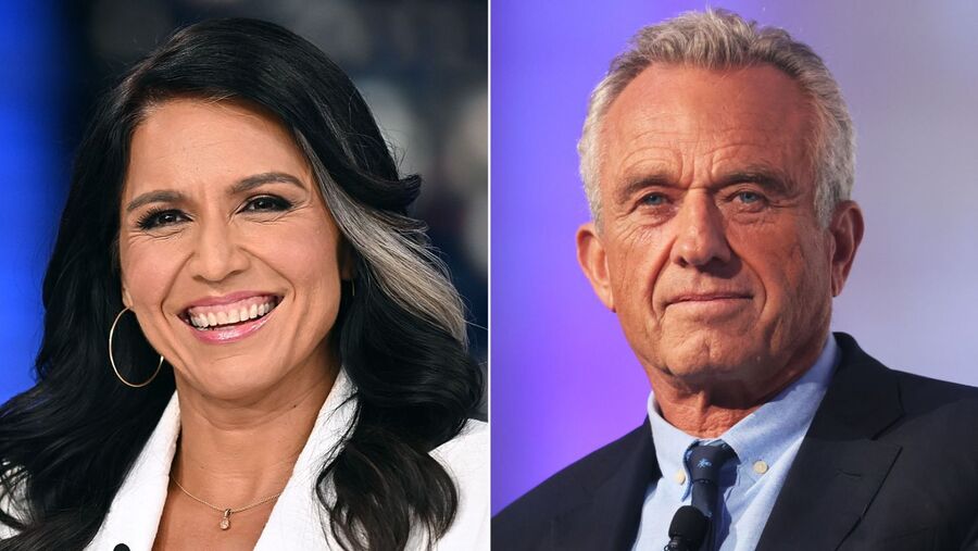 Tulsi Gabbard and Robert F. Kennedy, Jr.