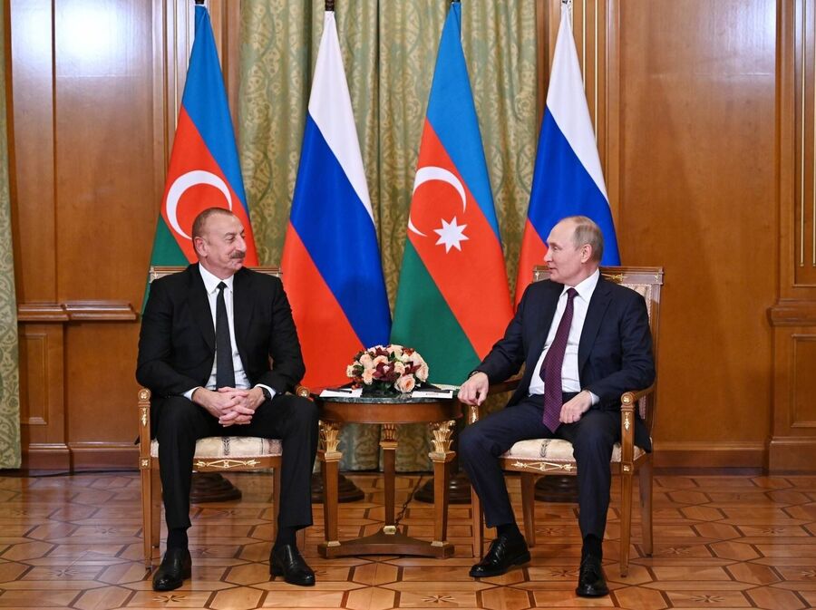 Presidents Putin and Aliyev