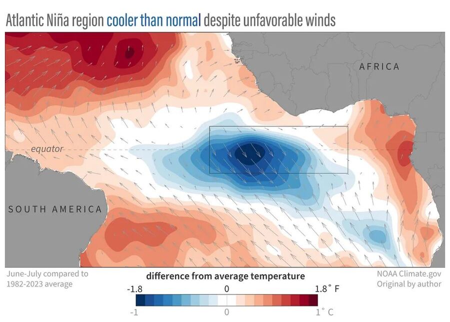 Click to enlarge Cooling Atlantic Ocean