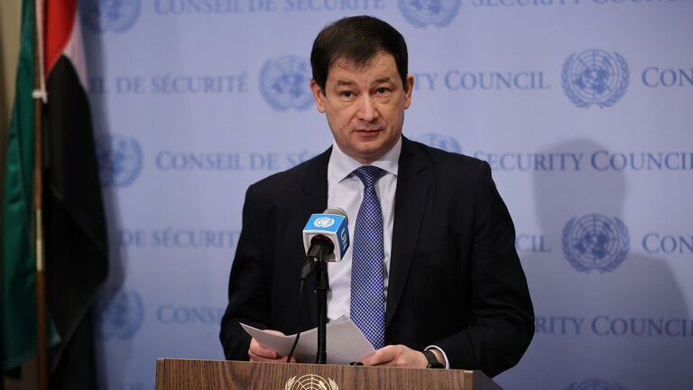 Click to enlarge FILE PHOTO: Russian deputy permanent representative to the UN, Dmitry Polyansky.