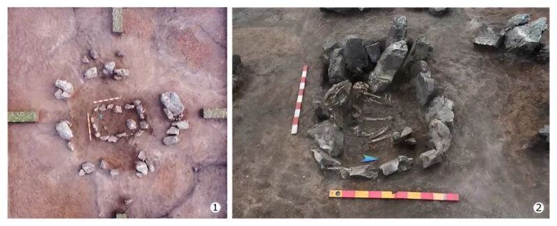 Click to enlarge Structures in the Bronze Age Kazakhstan