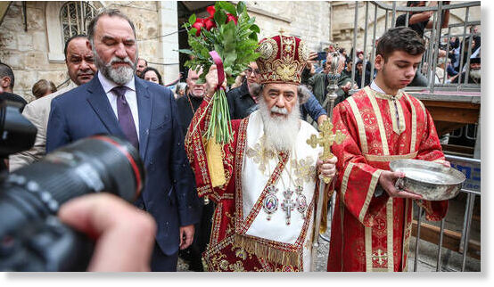 Click to enlarge Patriarch Theophilos III of Jerusalem