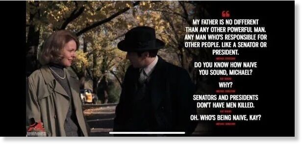 A scene from The Godfather