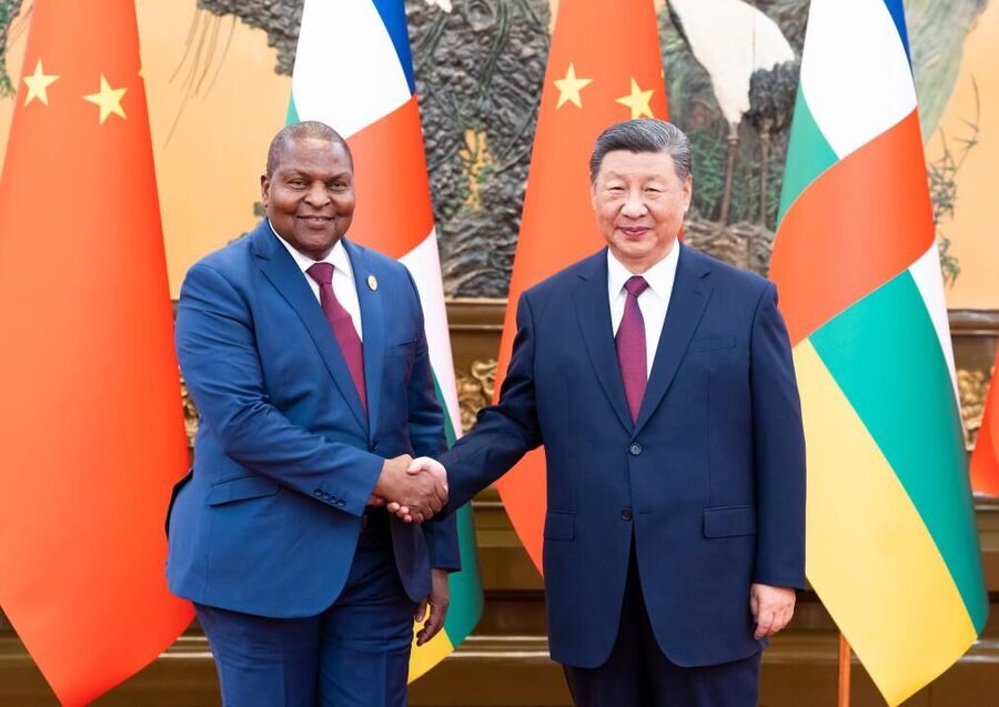 Xi Jinping President Faustin-Archange Touadera