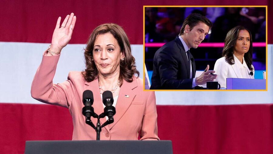 David Muir and Linsey Davis  ABC kamala harris debate