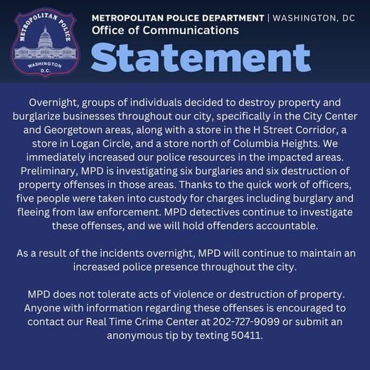 metro police statement