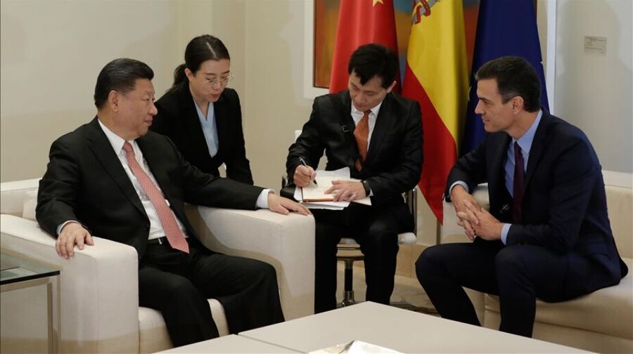Click to enlarge Pedro Sanchez xi jin ping