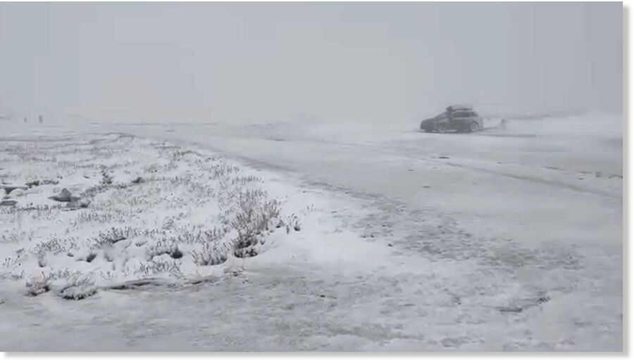 Wyoming photographer Dave Bell got caught in a blizzard on the Beartooth Highway on Thursday, Sept. 12, 2024. It left a distinct wintery scene all around the Wyoming high country.