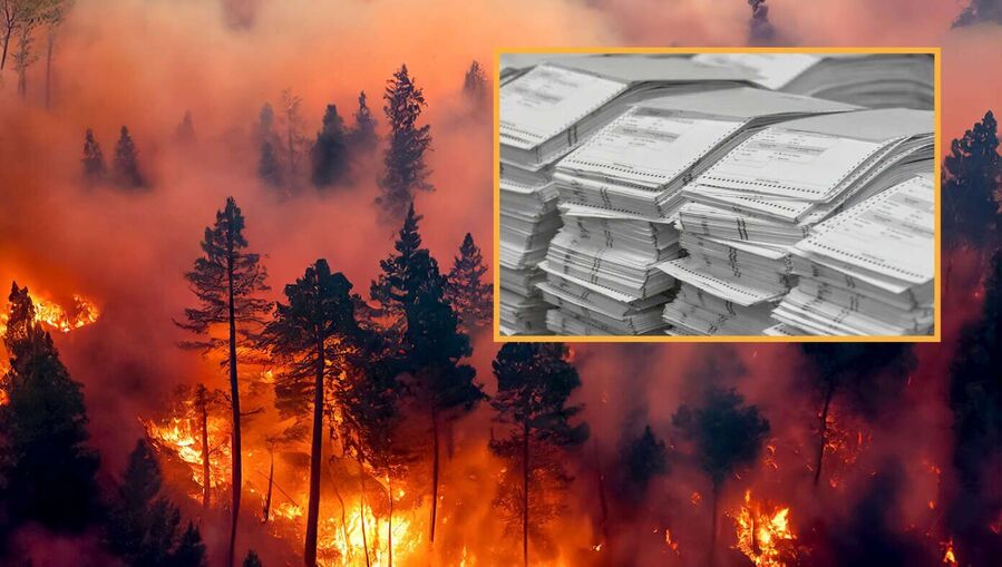 california wildfires kamala harris ballots satir
