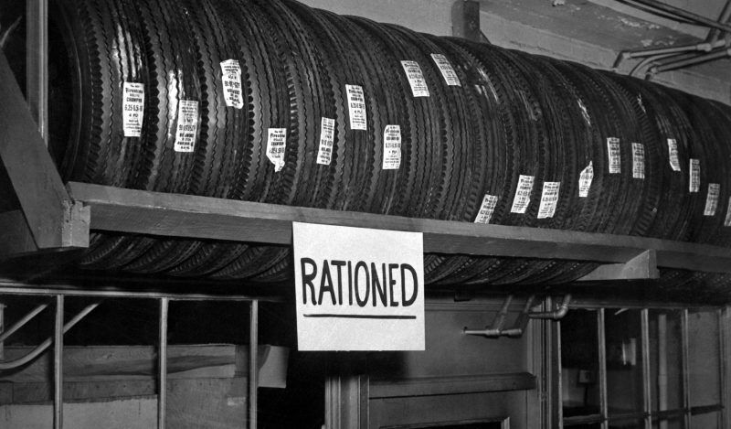 rationed