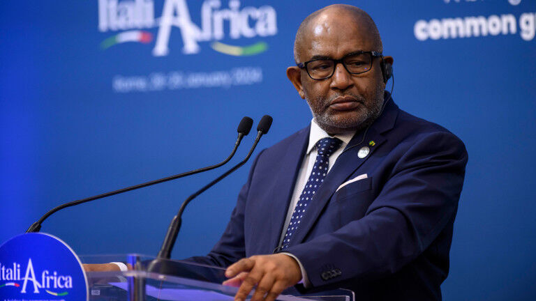 Click to enlarge President of the Comoros Azali Assoumani.