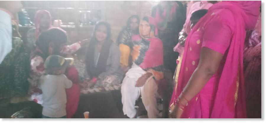 Women grieve the death of a boy in dog attack in Saharanpur
