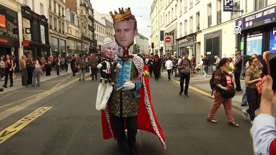 French protest