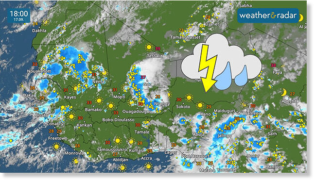 Thunderstorms have been ongoing in the region for days now.