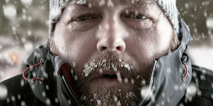 ice age man cold beard frost