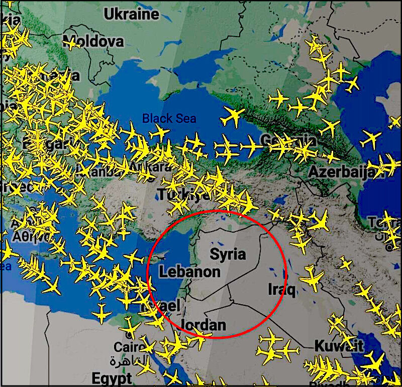 Planes paths