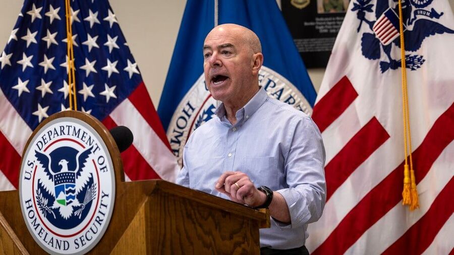 Click to enlarge Homeland Security Secretary Alejandro Mayorkas