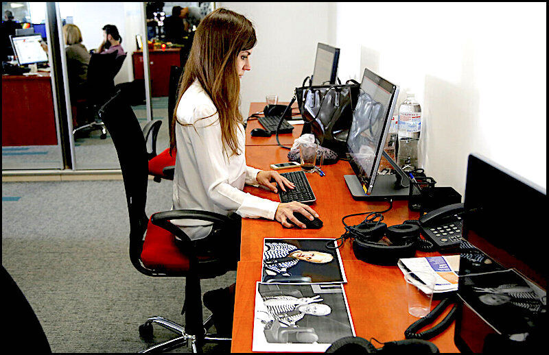 Photos on desk