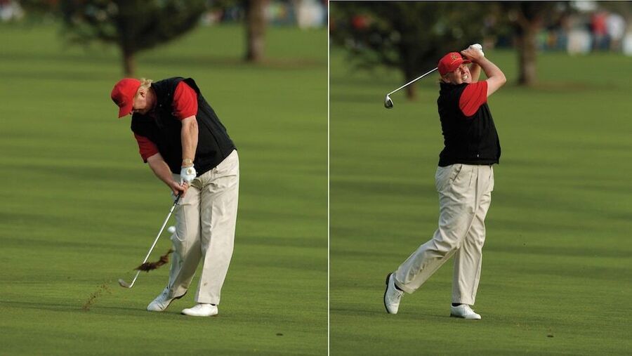 trump golfing
