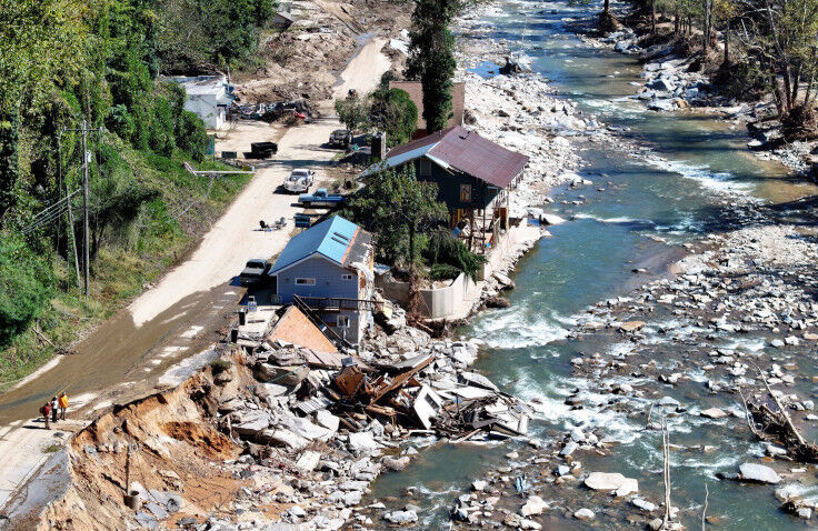 Click to enlarge hurricane wreckage