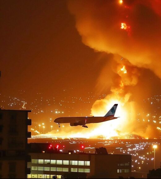 beirut airport fire plane