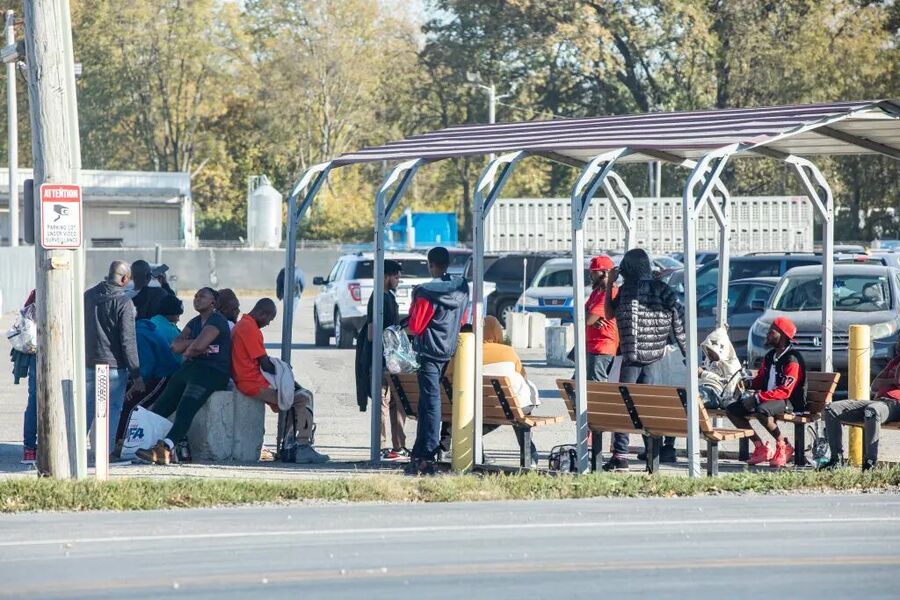Click to enlarge Haitian migrant