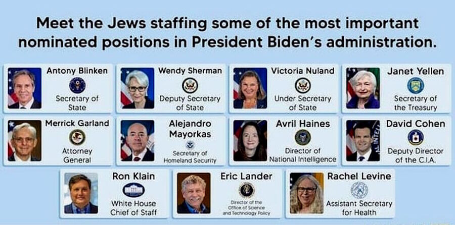 jewish staff biden administration zionists