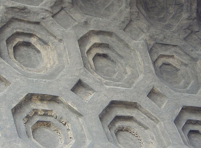 Ancient concrete vault in Rome