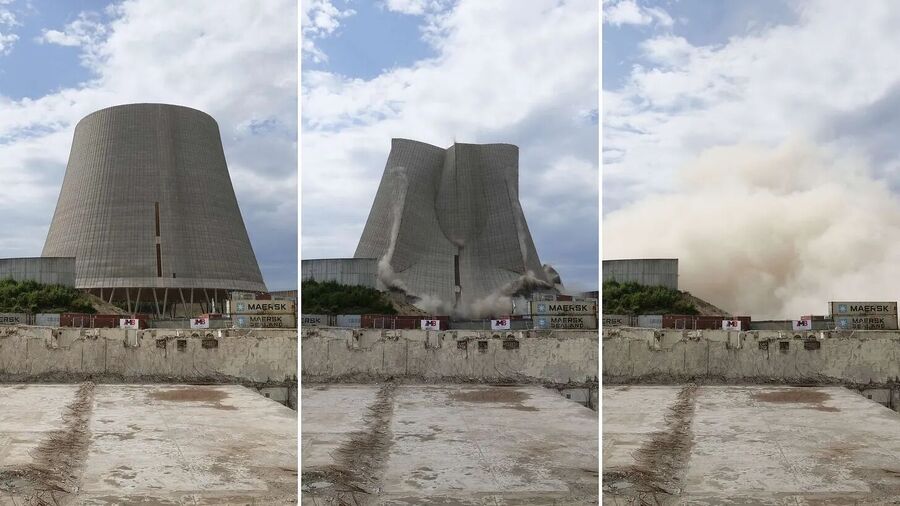 german nuclear plant demolished
