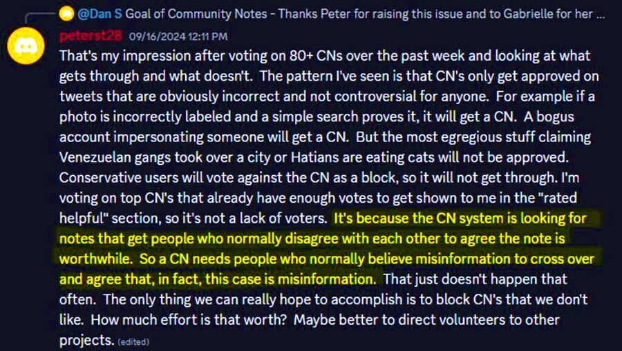 harris campaign censorship community notes