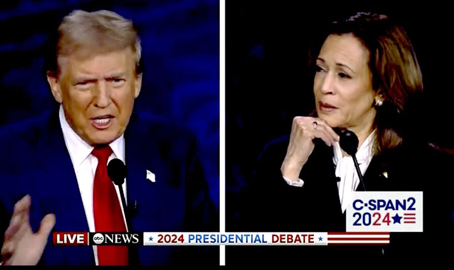 Click to enlarge harris trump debate election