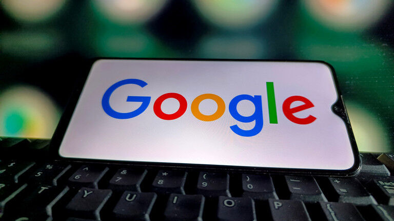 Google Logo on Phone Screen