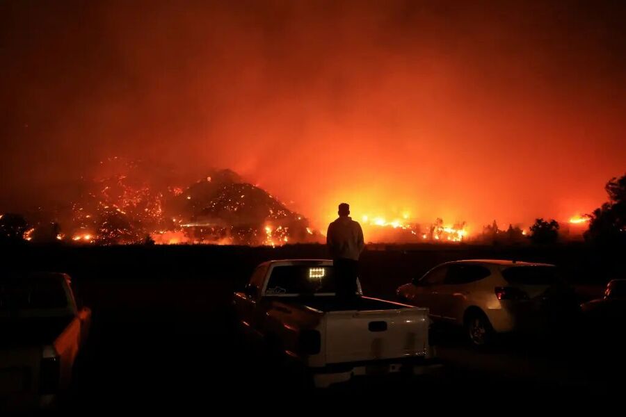 Click to enlarge wildfire southern california