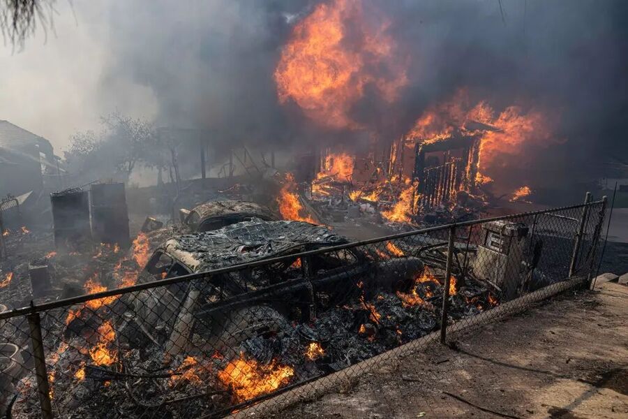 Click to enlarge mountain fire southern california
