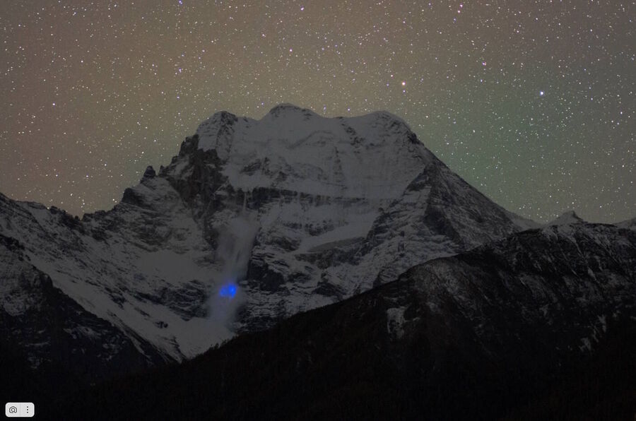 Blue light avalanche