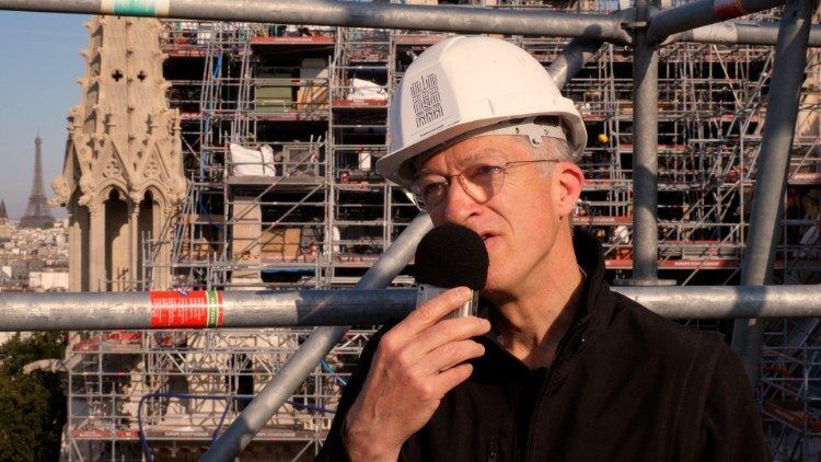 Click to enlarge restoration chief Philippe Jost notre dame